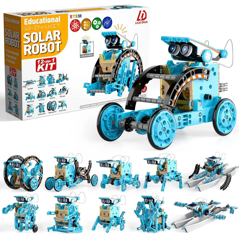 13-in-1 Solar Powered DIY Robot Kit Educational Science Toys