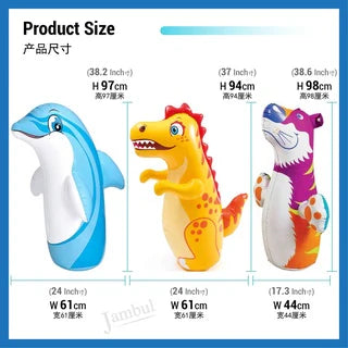 Intex Inflatable Tumbler 3D Roly-poly Animals Bouncer